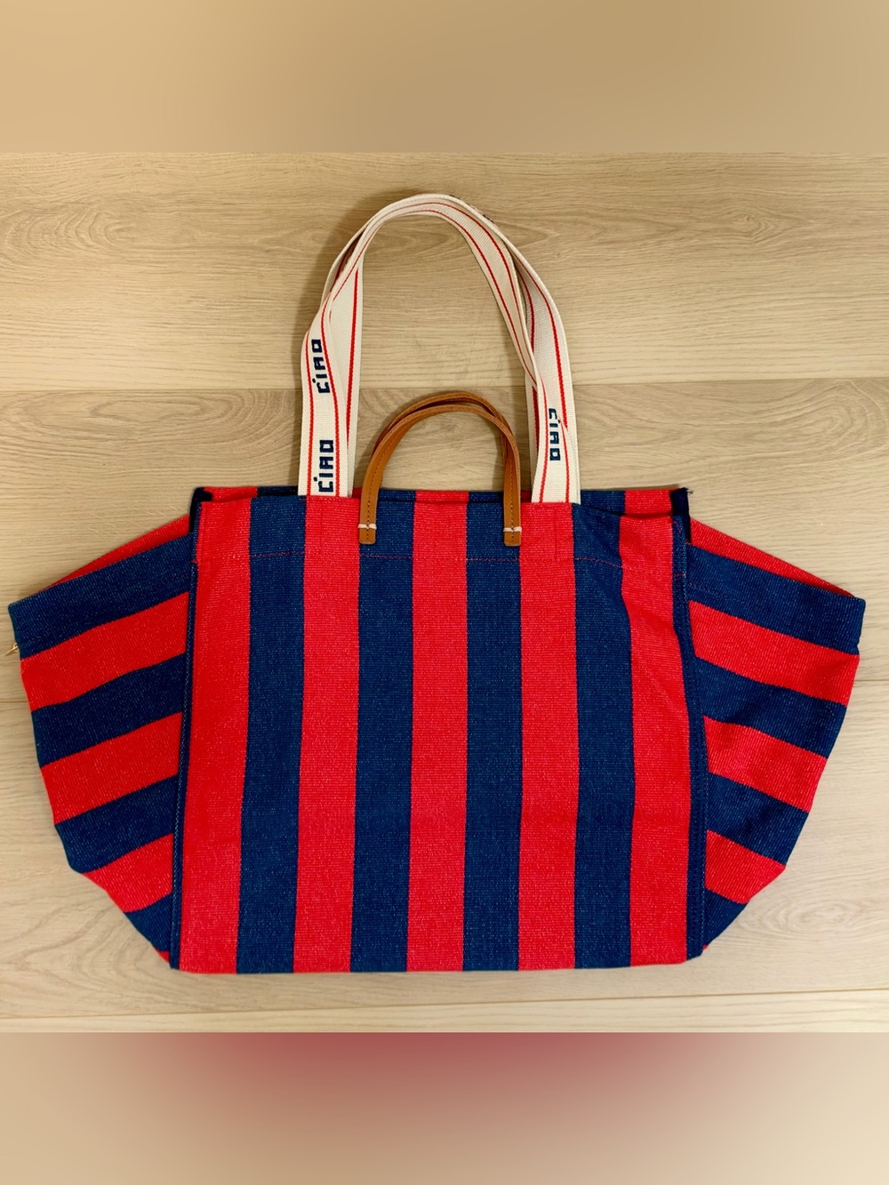 Clare V - La Cote Tote - Poppy and Blue
